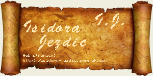 Isidora Jezdić vizit kartica